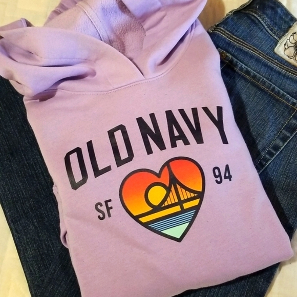 Old Navy | Lilac Graphic Hoodie